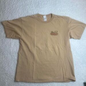 Vintage B-17 men's tan alpha Flying Fortress alpha strike‎ tee xl